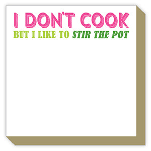 Luxe Notepad- I Don’t Cook