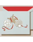 Crane & Co. Engraved Elegant Seashells Cards: Set of 10