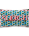 Furbish Studio Sleigh Needlepoint Pillow