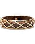 Earth Goddess Hinged Bangle Teak