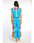 Elizabeth James Presley Pant in Wildflower Aqua