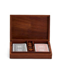 Wood Crafted Playing Card/Dice Game Set