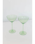 Estelle Martini Glass-Mint green : S/2