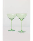 Estelle Martini Glass-Mint green : S/2