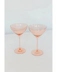 Estelle Martini Glass-Blush Pink : S/2