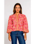 Elizabeth James The Label Emily Top- Grandeur Cherry