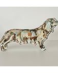 Dachshund Blonde Long-Haired Acrylic Shelfie
