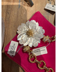 Clara Williams Large Wildflower Pearl White Centerpiece