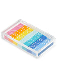 Domino Set - Multi-Color Lucite