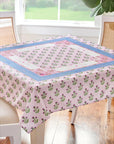Oh My Mahjong Purple Thistle Instructional Mahjong Tablecloth