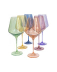 Estelle Wine Stem-Mixed Pastel : S/6
