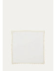 Kim Seybert Arches Napkin in White & Gold