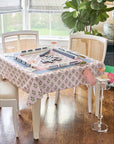 Oh My Mahjong Purple Thistle Instructional Mahjong Tablecloth