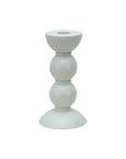 Addison Ross Medium White Bobbin Candle Stick: 14cm