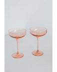 Estelle Champagne Coupe-Blush Pink : S/2