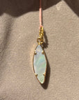 Clara Williams Company 14K Platinum Druzy Small Wing Charm