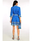 Elizabeth James The Label Frances Dress in Tulip Blue