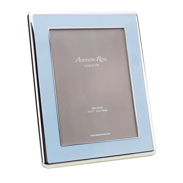 Addison Ross Curved Powder Blue Enamel & Silver Frame : 4x6
