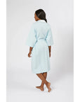 Lenora by Dina Yang Helen Cotton Robe - Blue