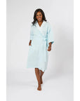 Lenora by Dina Yang Helen Cotton Robe - Blue