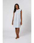 Lenora by Dina Yang Katy Cotton Nightgown - Blue