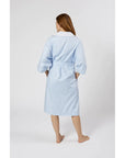 Lenora by Dina Yang Rachael Cotton Robe - Blue