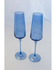 Estelle Champagne Flute-Cobalt S/2