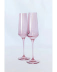 Estelle Champagne Flute-Rose : S/2