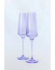 Estelle Champagne Flute-Lavender : S/2