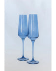 Estelle Champagne Flute-Cobalt S/2