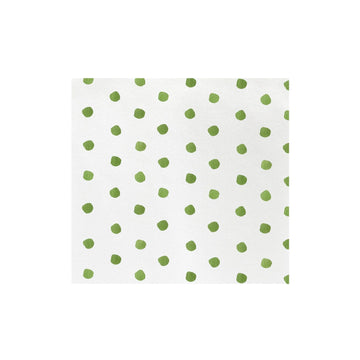 Vietri Papersoft Napkins-Dot Green : Dinner-Pack of 50