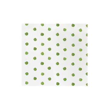 Vietri Papersoft Napkins-Dot Green : Dinner-Pack of 20