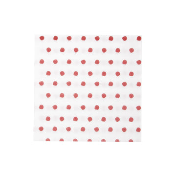 Vietri Papersoft Napkins-Dot Red : Dinner-Pack of 20