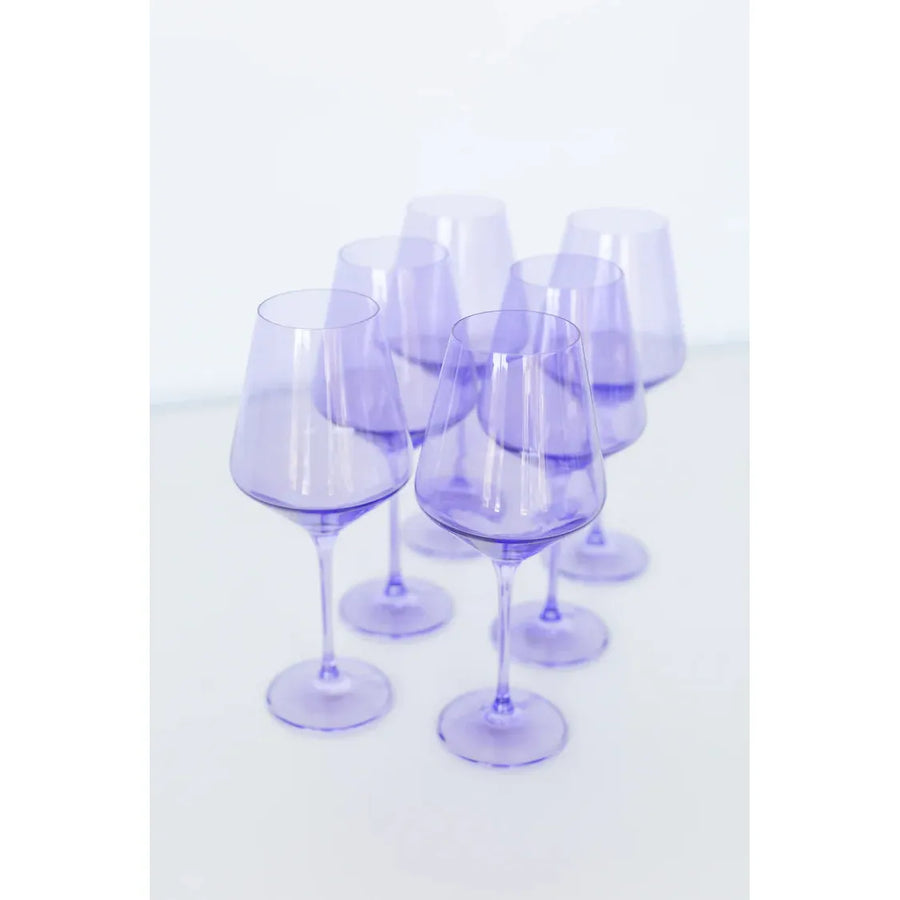 Estelle Wine Stem-Lavender : S/6