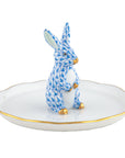 Herend Bunny Ring Holder - Blue