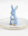 Herend Bunny Ring Holder - Blue