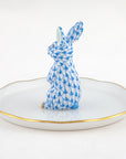 Herend Bunny Ring Holder - Blue