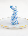 Herend Bunny Ring Holder - Blue