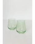 Estelle Stemless Wine-Mint Green : S/2