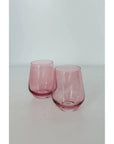 Estelle Stemless Wine-Rose : S/2