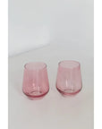 Estelle Stemless Wine-Rose : S/2