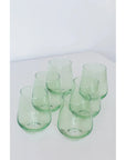 Estelle Stemless Wine-mint green : S/6