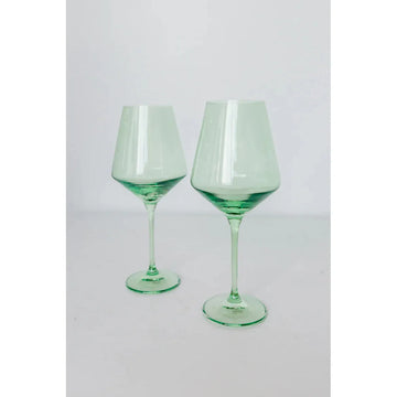 Estelle Wine Stem-Mint Green : S/2