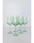 Estelle Wine Stem-Mint Green : S/6