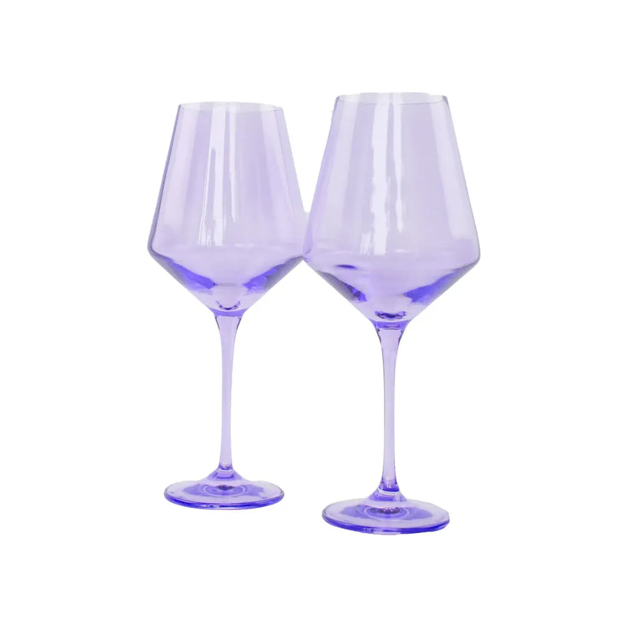 Estelle Wine Stem-Lavender : S/2