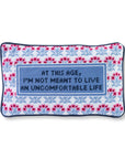 Furbish Studio Uncomfortable Life Needlepoint Pillow