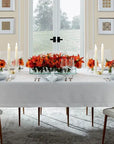 Sferra Classico Linen Dinner Napkin in White - 22x22"