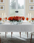 Sferra Classico Linen Dinner Napkin in White - 22x22" S/4