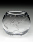 William Yeoward Crystal Fern-Rose Bowl 5"