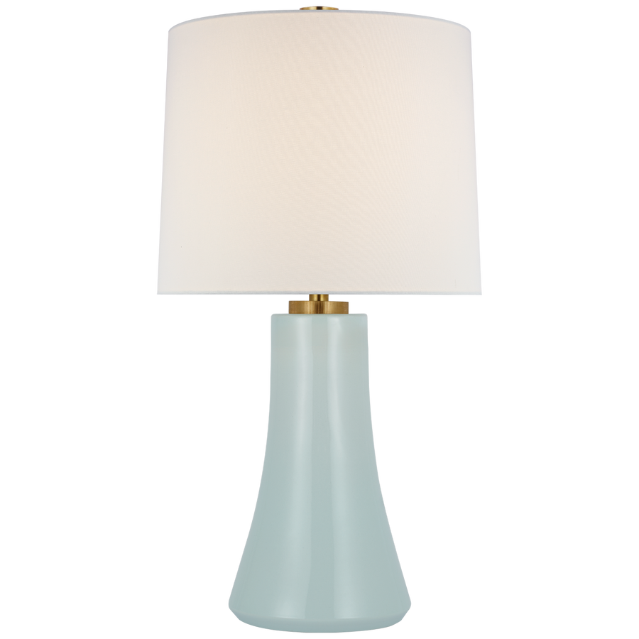 Visual Comfort Harvest Medium Table Lamp in Ice Blue